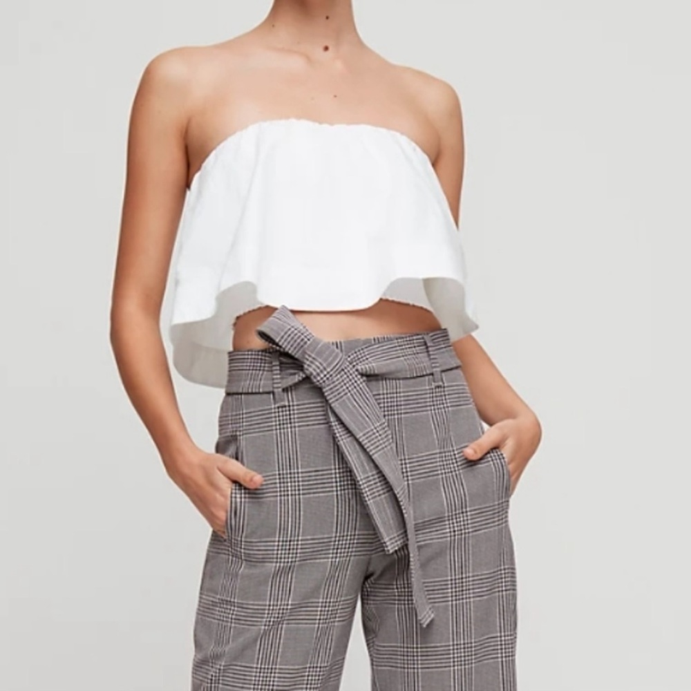 Wilfred Aritzia Bonadventure cropped blouse top